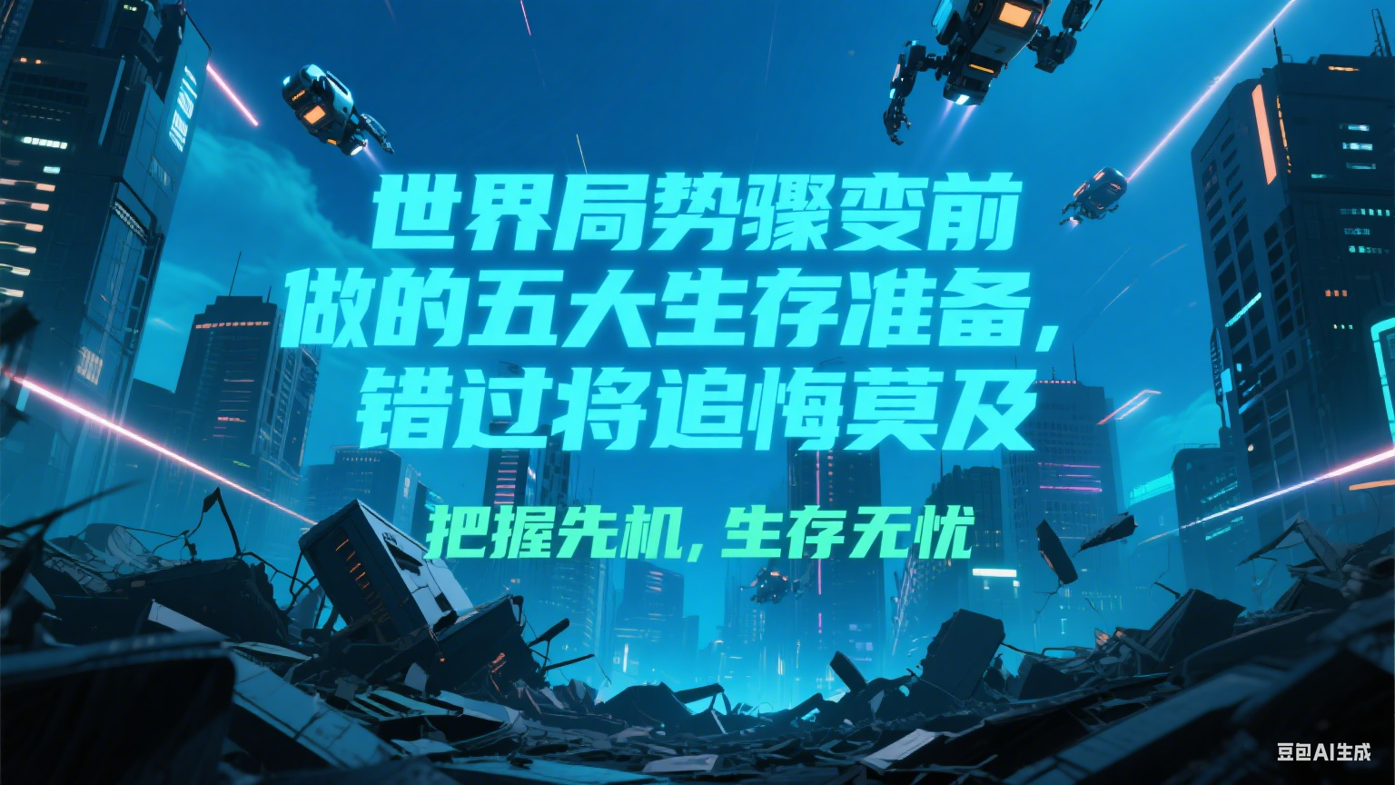 付费文章《世界局势骤变前必做的五大生存准备，错过将追悔莫及》-蚂蚁汇资源分享项目网