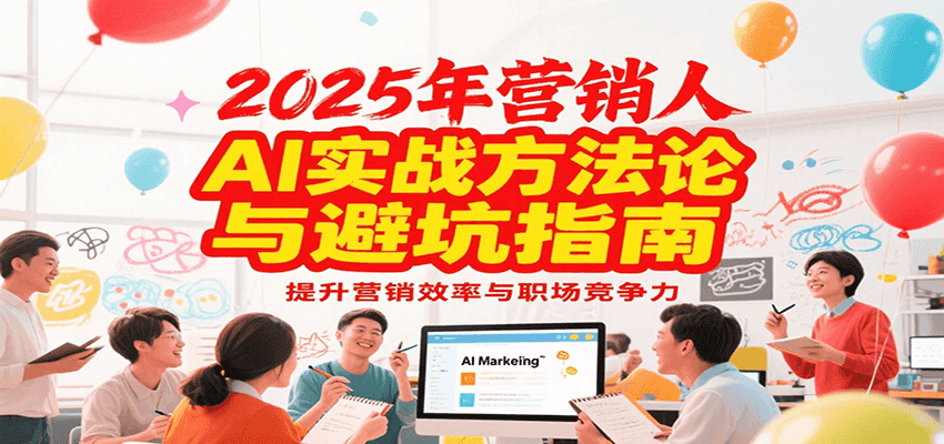 2025年营销实战方法论与避坑指南，利用AI提升营销效率与职场竞争力-蚂蚁汇资源分享项目网