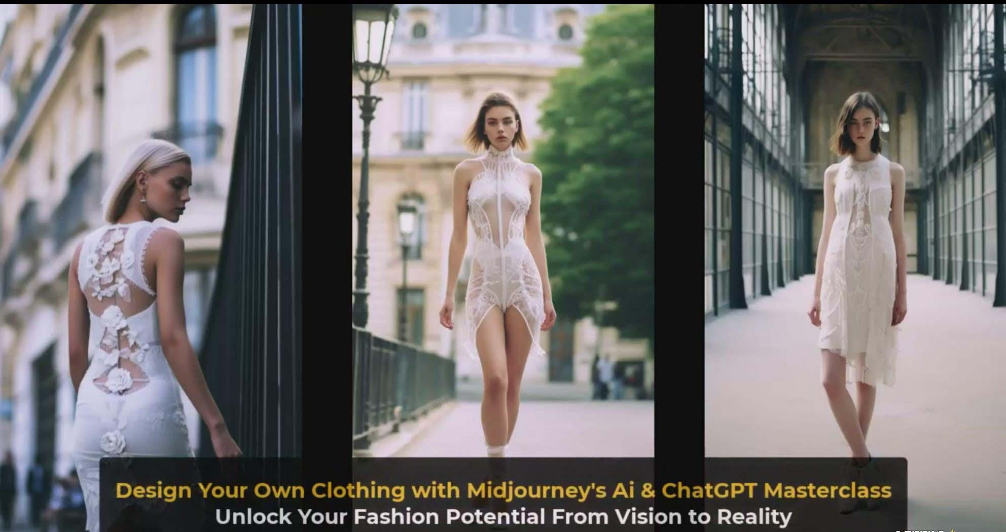 图片[4]-利用 Midjourneys Ai 人工智能设计自己的服装AI大师班-10节课-中英字幕-蚂蚁汇资源分享项目网