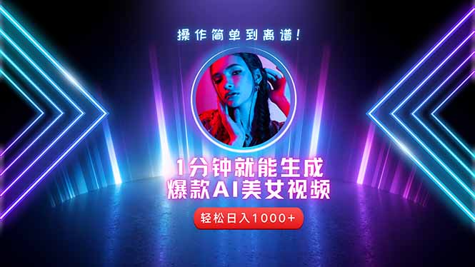 2025年最强副业：用AI做短视频，从零开始打造爆款账号！-蚂蚁汇资源分享项目网