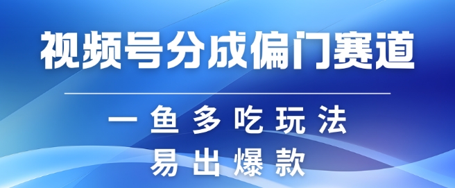 视频号创作者分成计划偏门类目，容易爆流，实拍内容简单易做【揭秘】-蚂蚁汇资源分享项目网