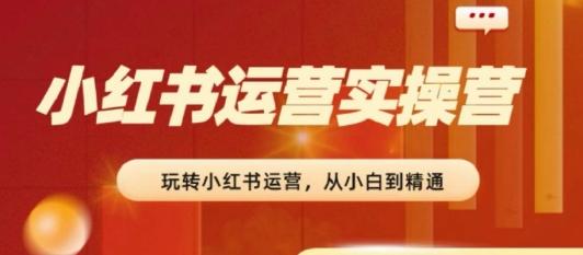 2024小红书运营实操营，​从入门到精通，完成从0~1~100-蚂蚁汇资源分享项目网