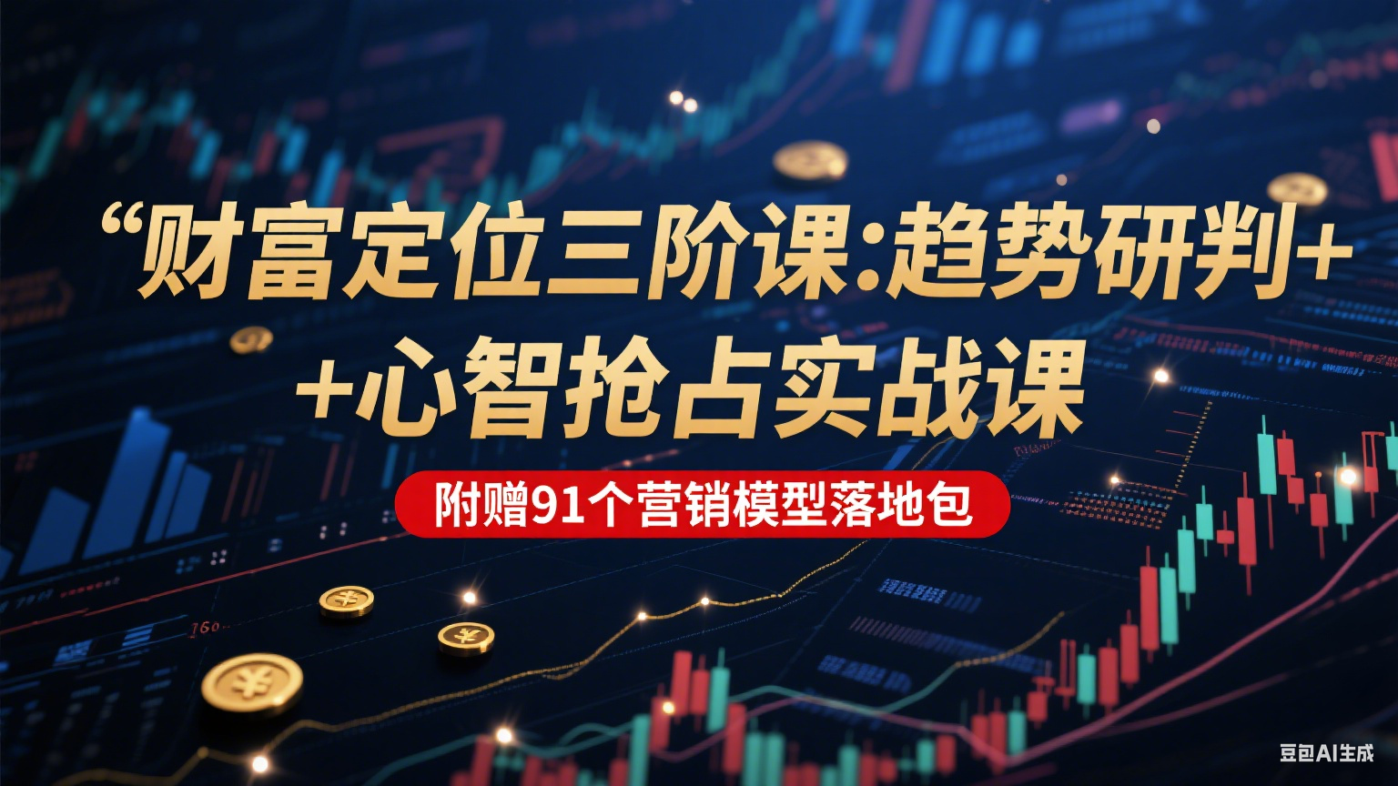 财富定位三阶：趋势研判 + 心智抢占实战课，附赠91个营销模型落地包-蚂蚁汇资源分享项目网