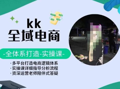 KK全域电商，全体系打造实操课，多平台打造电商逻辑体系-蚂蚁汇资源分享项目网