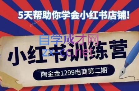 陶金金·小红书训练营(第二期)-蚂蚁汇资源分享项目网