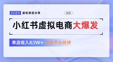小红书虚拟电商项目，平台大力免费流量扶持，低门槛1拖3玩法-蚂蚁汇资源分享项目网