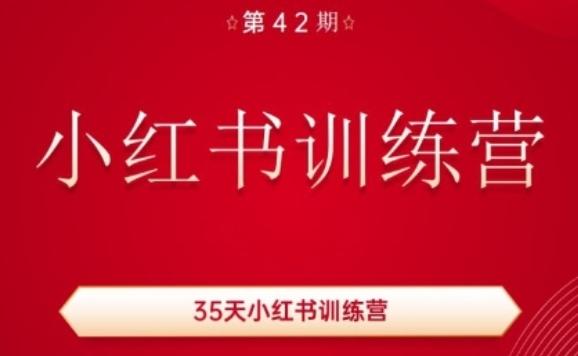 35天小红书训练营(42期)，用好小红书，做你喜欢又擅长的事，涨粉又赚钱-蚂蚁汇资源分享项目网