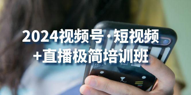 2024视频号·短视频+直播极简培训班：抓住视频号风口，流量红利-蚂蚁汇资源分享项目网