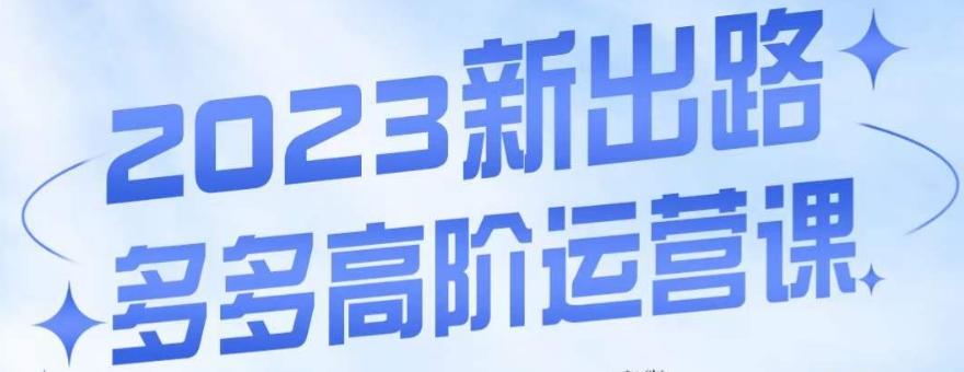 大炮·多多高阶运营课，3大玩法助力打造爆款，实操玩法直接亮出干货-蚂蚁汇资源分享项目网