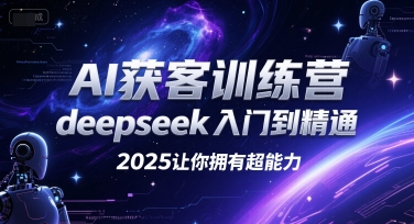 AI获客训练营，deepseek入门到精通，2025让你拥有超能力-蚂蚁汇资源分享项目网