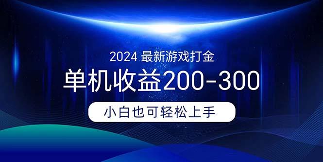2024最新游戏打金单机收益200-300-蚂蚁汇资源分享项目网