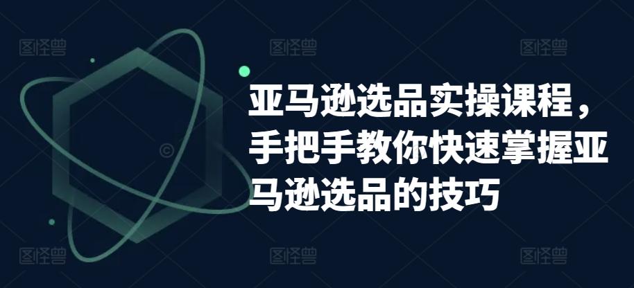 亚马逊选品实操课程，手把手教你快速掌握亚马逊选品的技巧-蚂蚁汇资源分享项目网