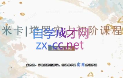米卡·实占塔罗初阶课-蚂蚁汇资源分享项目网