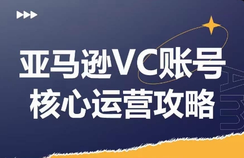 亚马逊VC账号核心玩法解析，实战经验拆解产品模块运营技巧，提升店铺GMV，有效提升运营利润-蚂蚁汇资源分享项目网