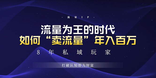 未来如何通过“卖流量”年入百万，跨越一切周期绝对蓝海项目-蚂蚁汇资源分享项目网