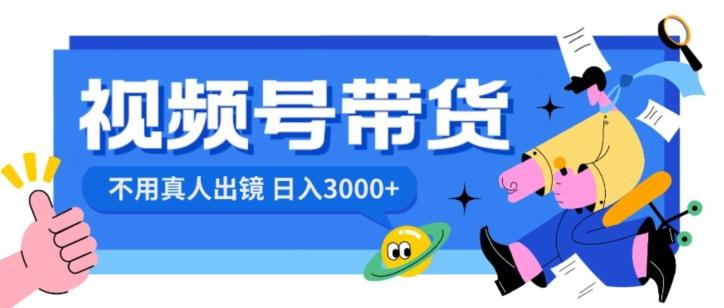 视频号带货，日入3000+，不用真人出镜-蚂蚁汇资源分享项目网
